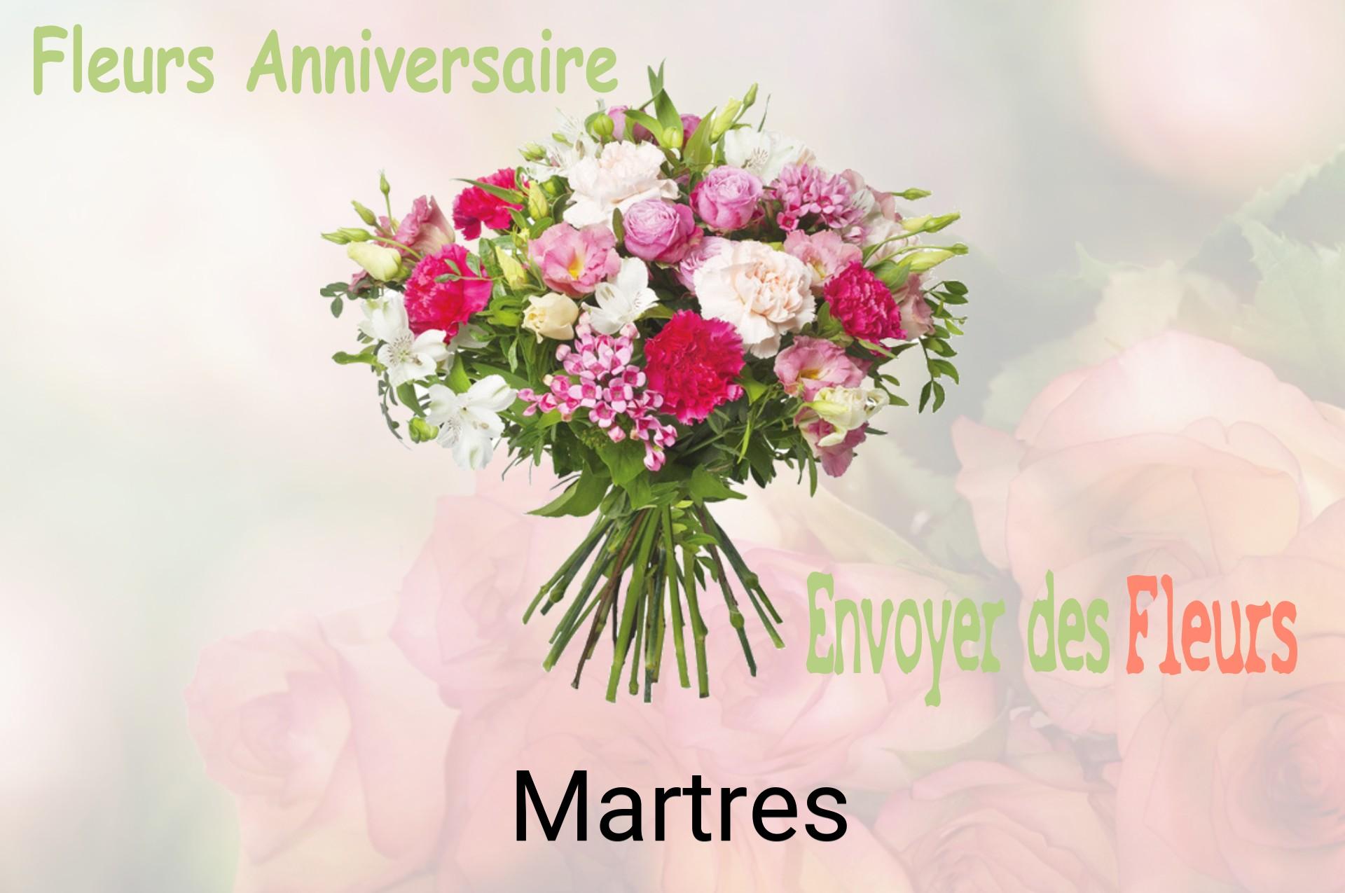 Bouquet de fleurs d’anniversaire livré à Martres