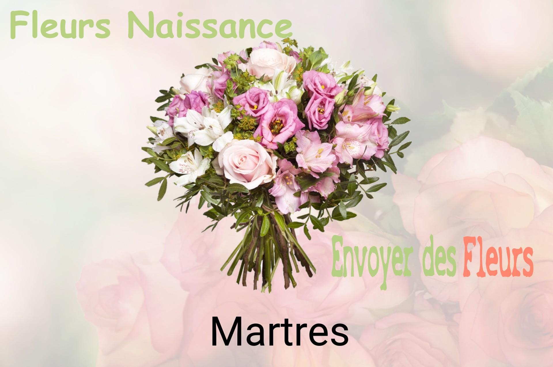 Bouquet de fleurs de naissance livré à Martres